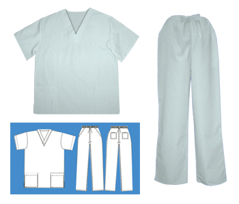 Two Piece Scrub Suit - Mint